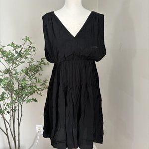 NWT Madewell Black V Neck Dress